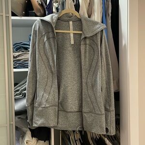 Gray lululemon zip up jacket